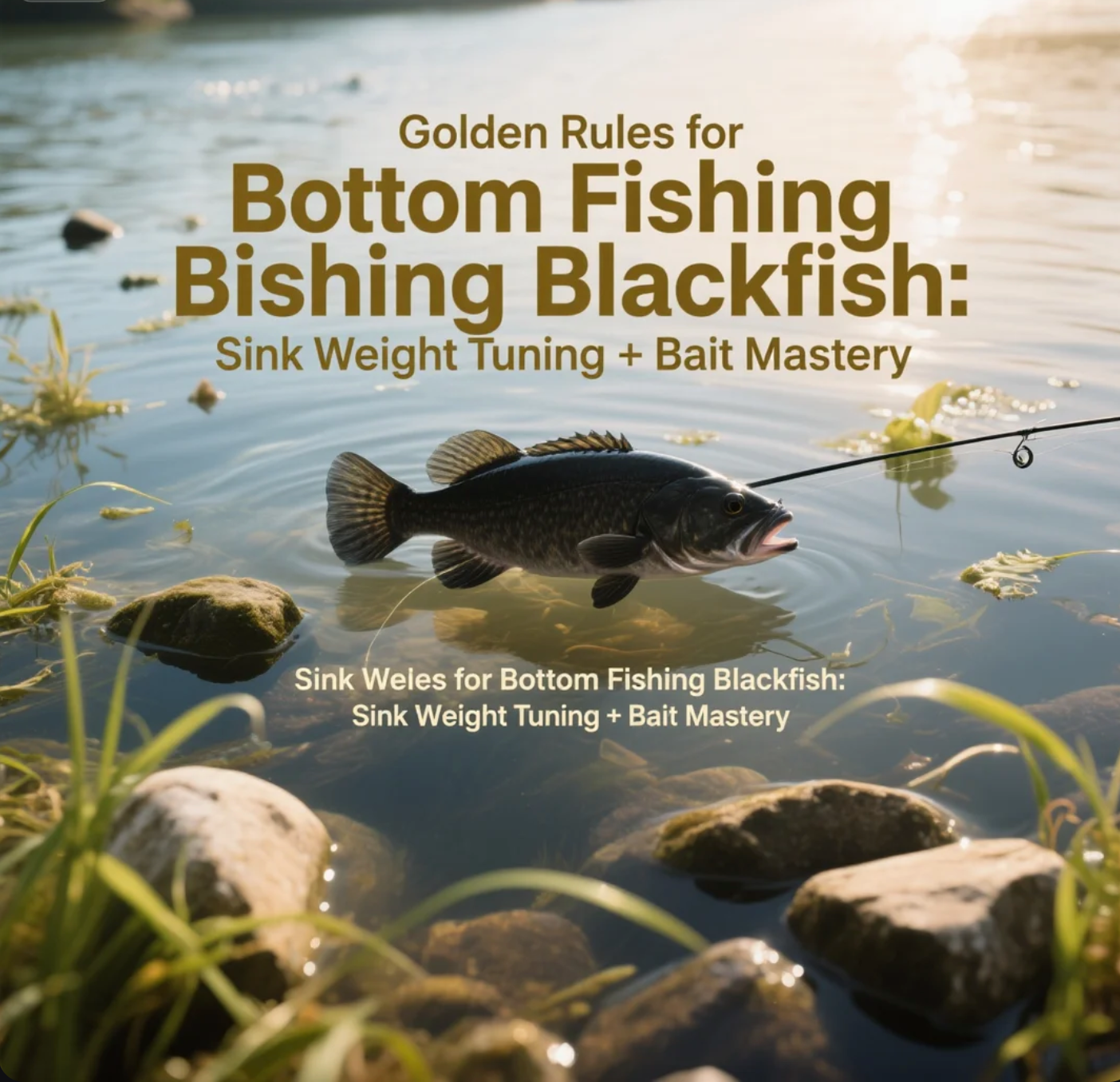 Golden Rules for Bottom Fishing Blackfish: Sink Weight Tuning + Bait Mastery