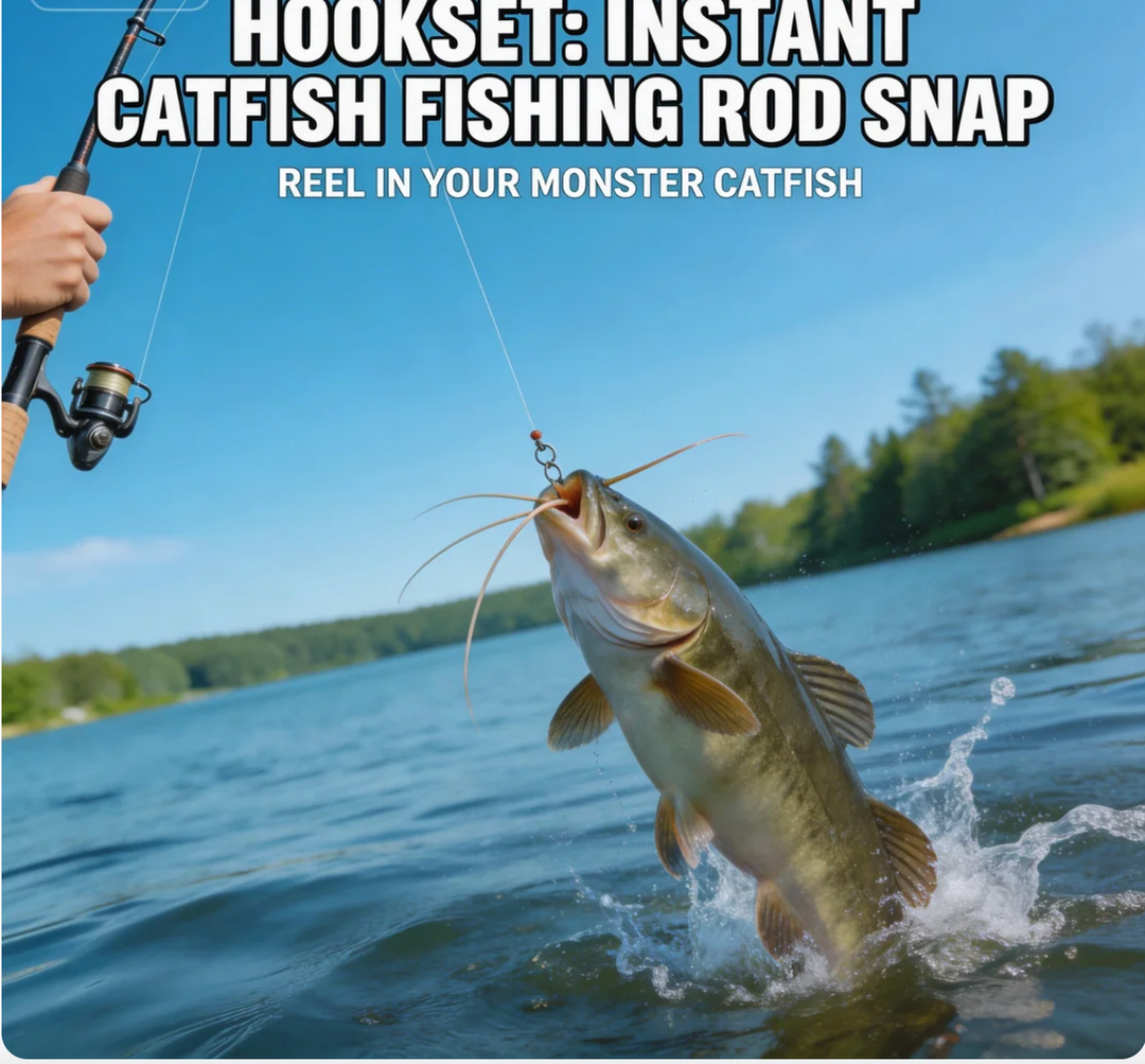 Hookset Instant catfish fishing Rod Snap