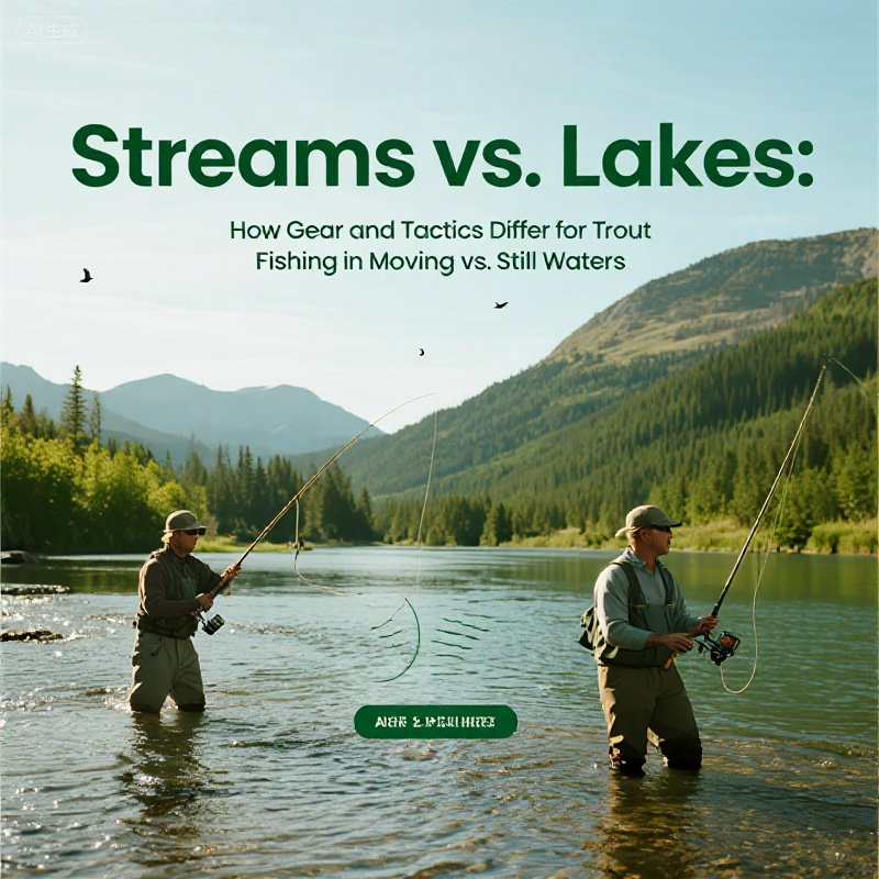Streams vs. Lakes: How Gear and Tactics Differ for Trout Fishing in Moving vs. Still Waters