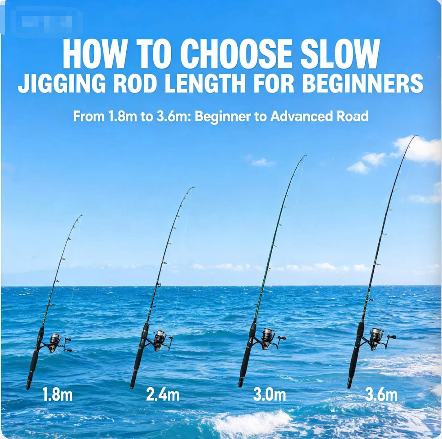 How long does a beginner need to choose for a slow jigging pole? Advanced road from 1.8m to 3.6m