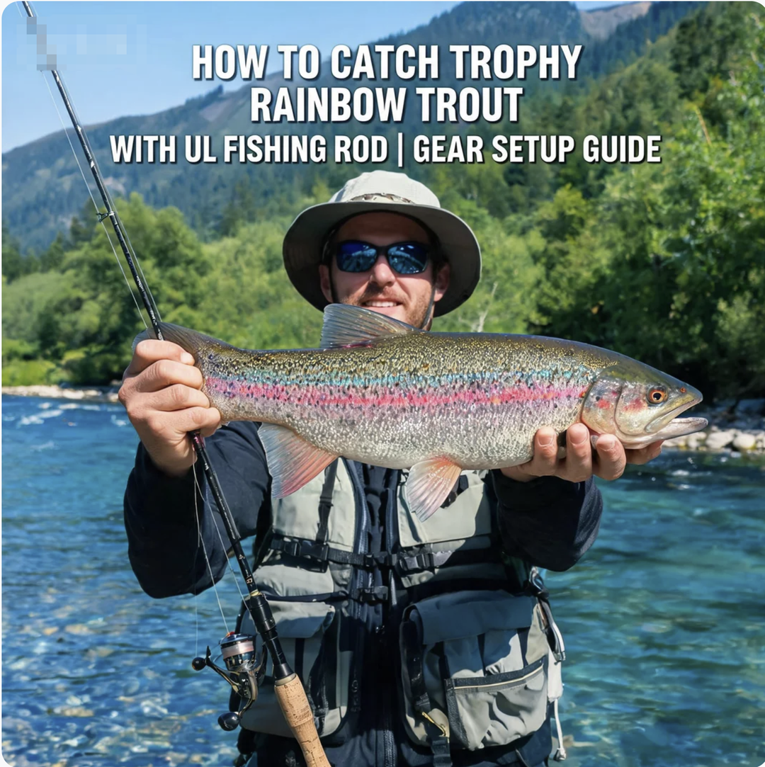 How to Catch Trophy Rainbow Trout with an UL fishing Rod? (Gear Setup Guide)