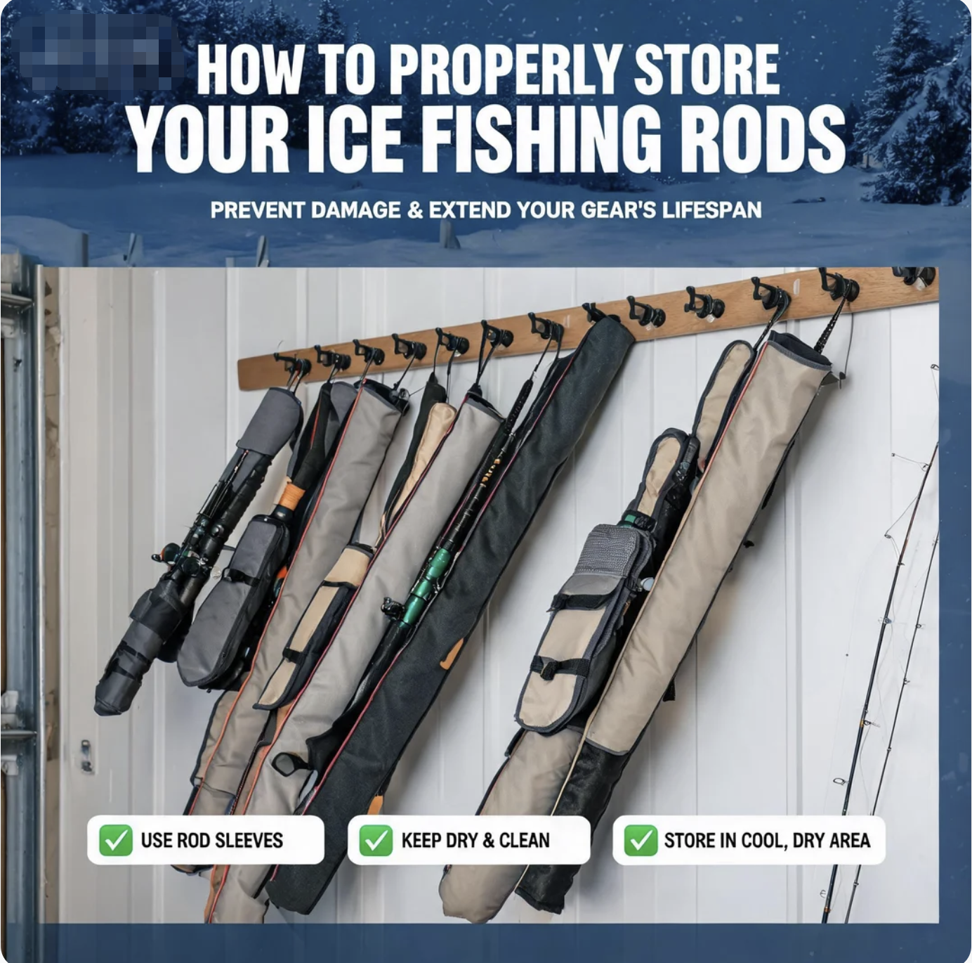 How to Properly Store Your Ice Fishing Rods to Prevent Damage