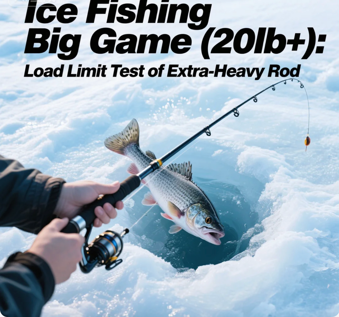 Ice Fishing Big Game (20lb+) Load Limit Test of Extra-Heavy Rod