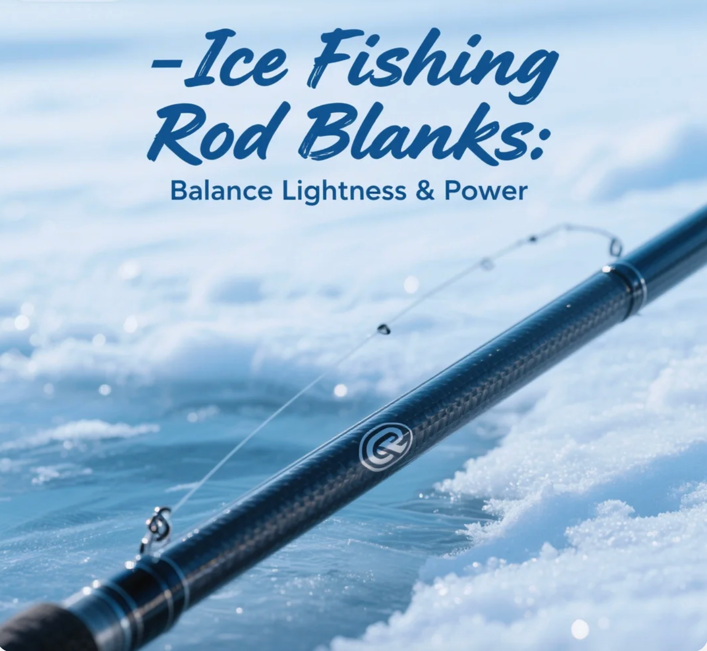 Ice Fishing Rod Blanks Balance Lightness & Power