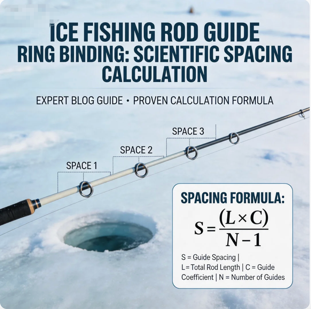 Ice Fishing Rod Guide Ring Binding: Scientific Formula for Spacing Calculation