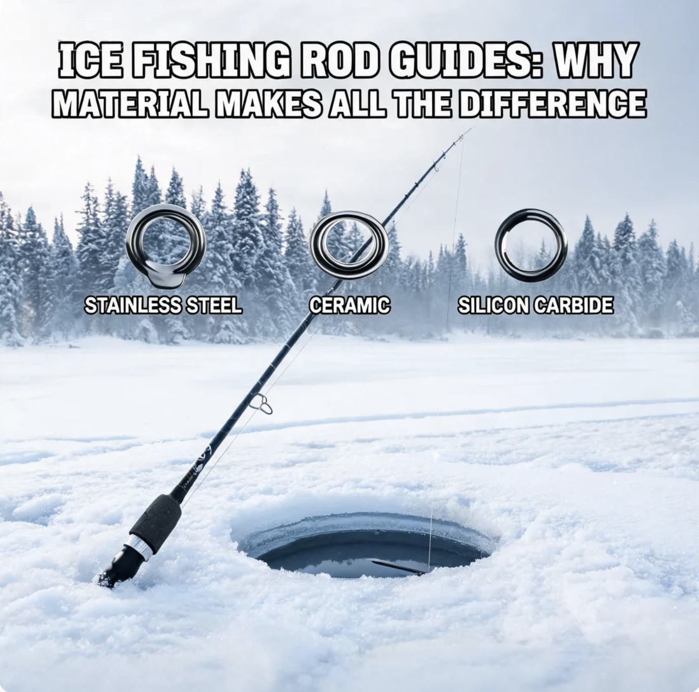 Ice Fishing Rod Guides: Why Material Makes All the Difference
