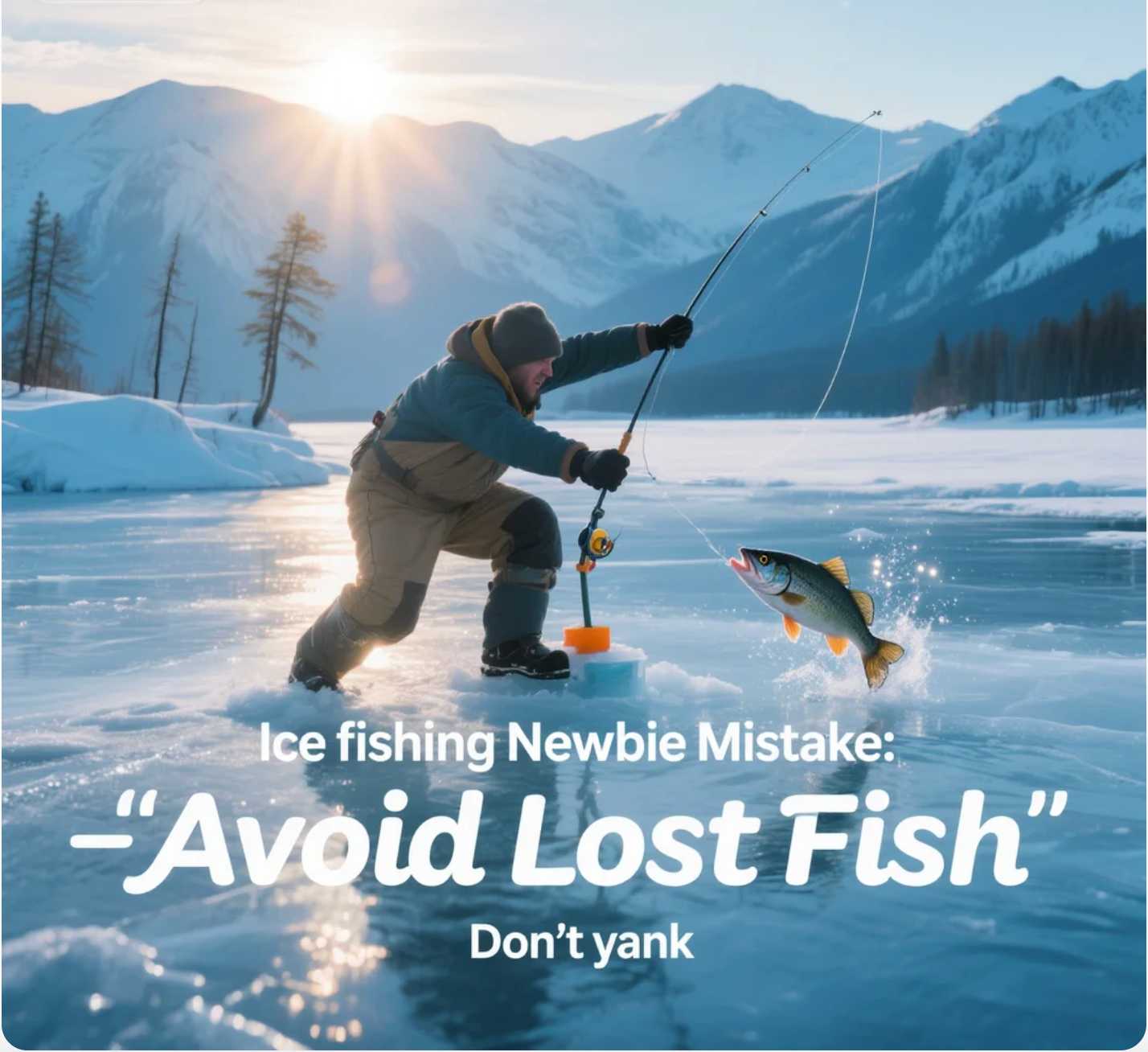 Ice fishing Newbie Mistake: Don’t Yank—Avoid Lost Fish