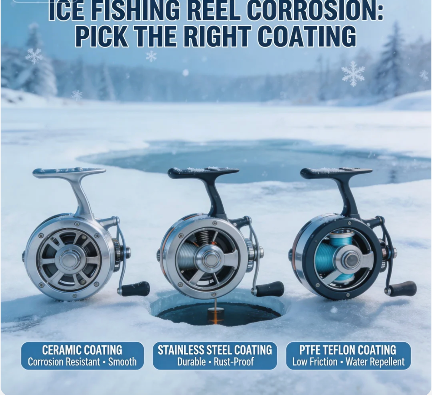 Ice fishing Reel Corrosion Pick the Right Coating