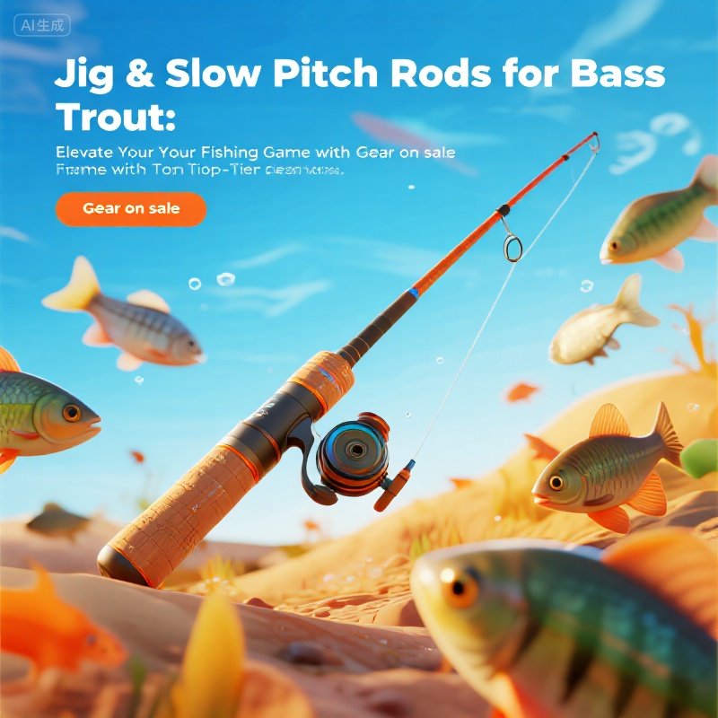 Jig & Slow Pitch Rods for Bass, Trout: Fishing Gears on Sale