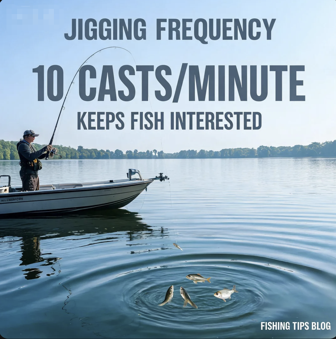 Jigging Frequency: 10 Casts/Minute Keeps Fish Interested