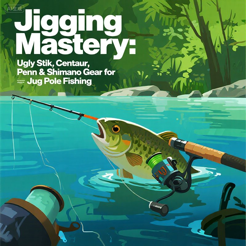 Jigging Mastery: Ugly Stik, Centaur, Penn & Shimano Gear for Jug Pole Fishing