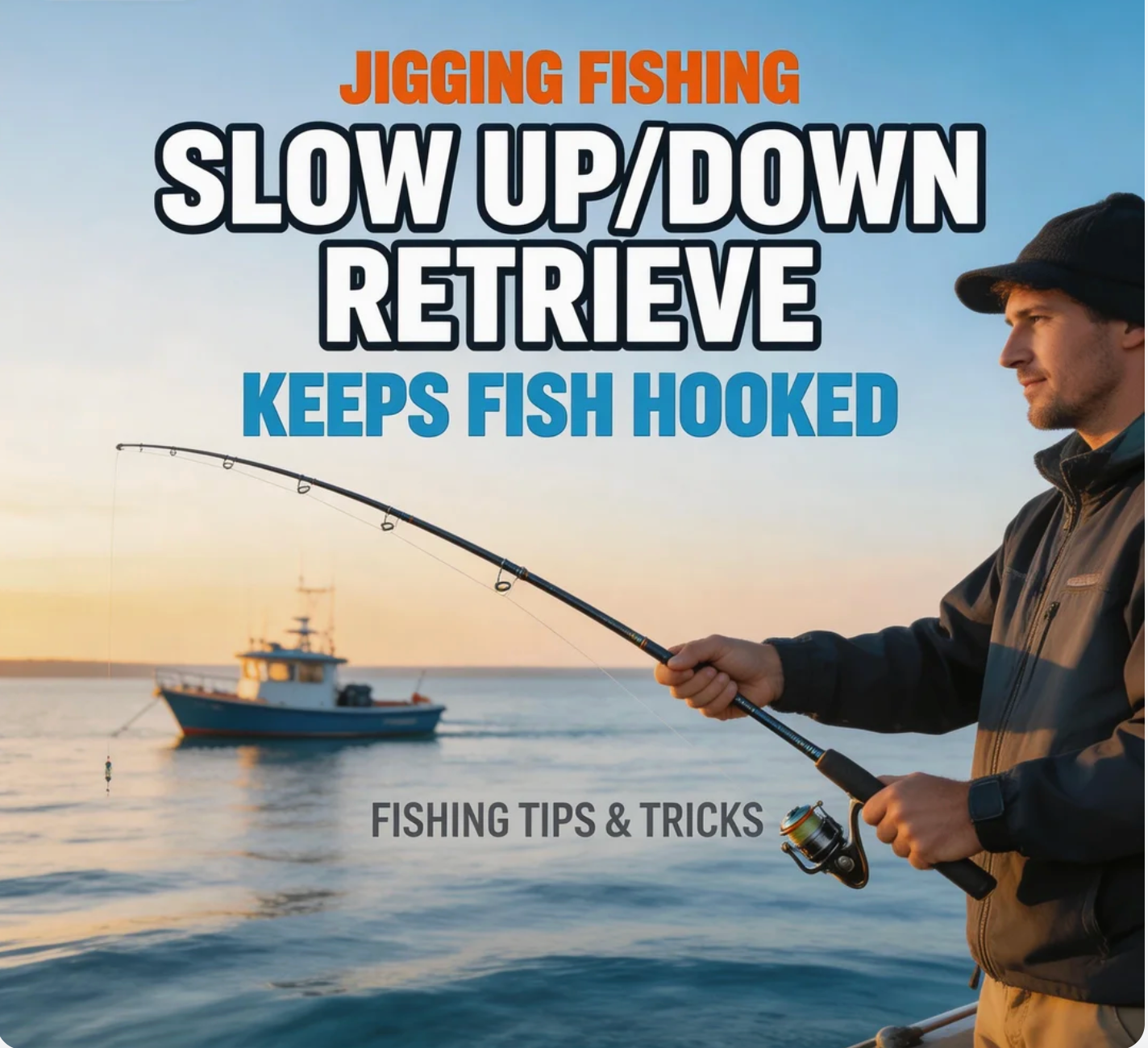 Jigging fishing Retrieve Slow Up/Down Keeps Fish Hooked
