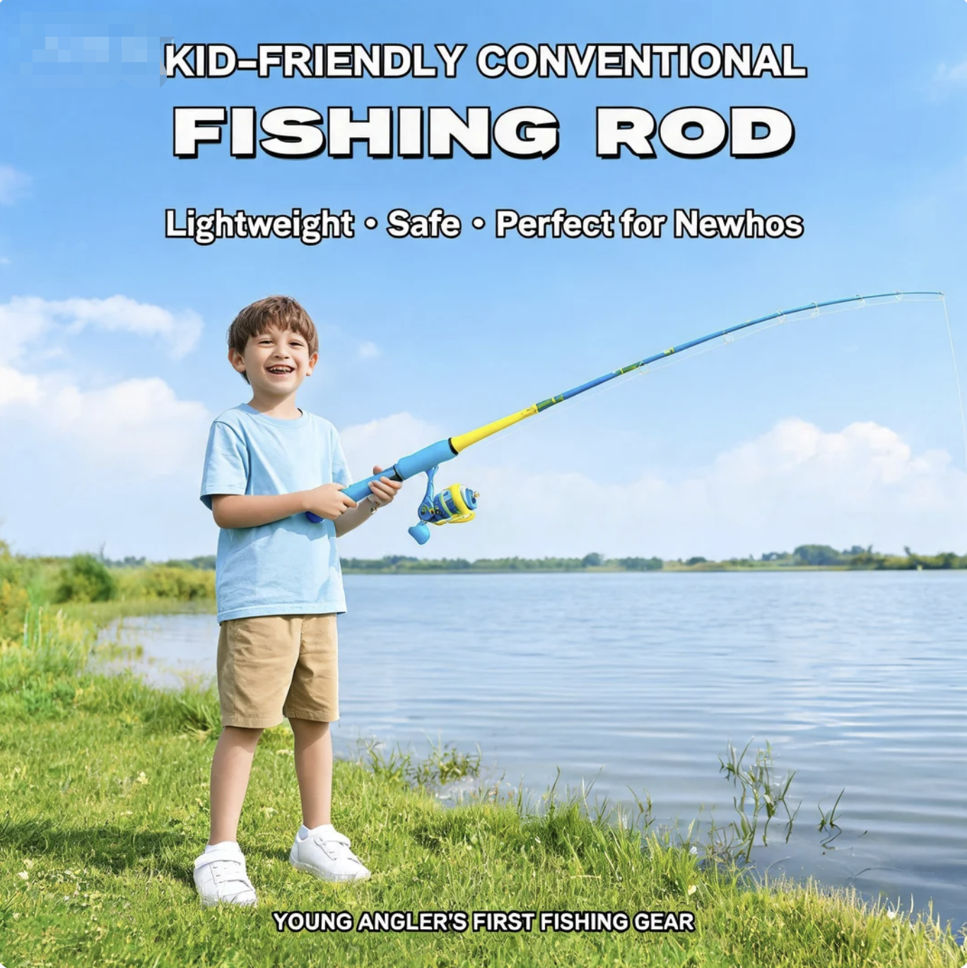 Kid - Friendly Conventional Fishing Rod: Lightweight + Safe—Perfect for Newbies
