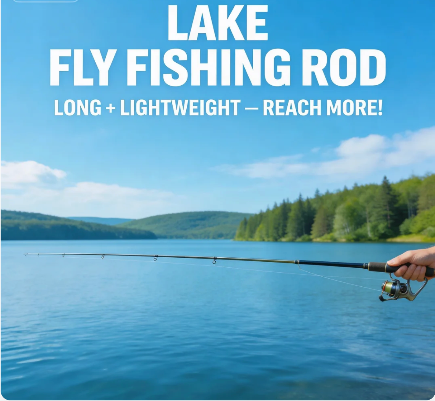 Lake Fly fishing Rod: Long + Lightweight—Reach More! – Goofish® Rod ...