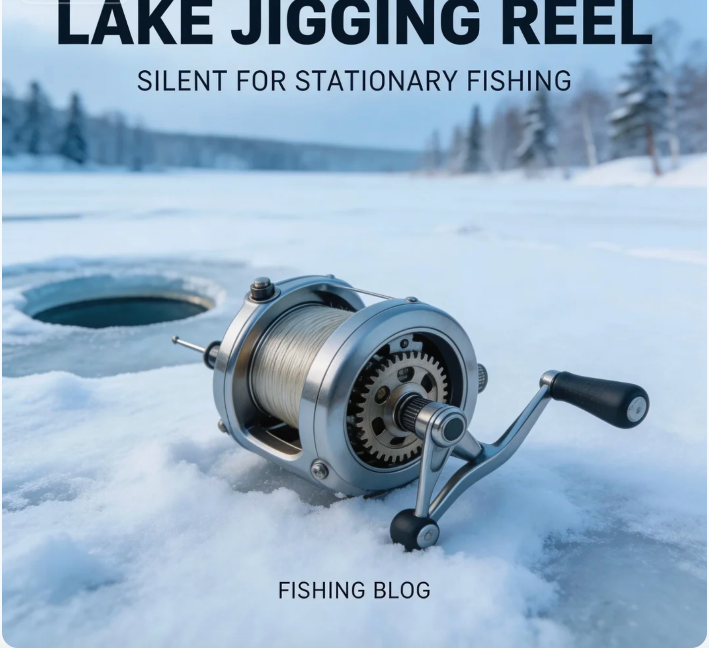 Lake Jigging Reel: Silent for Stationary Fishing