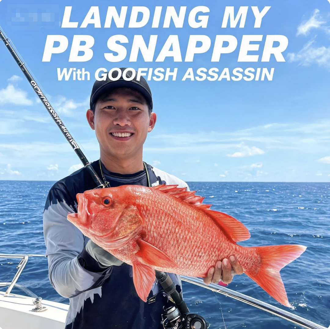 Landing My PB (Personal Best) Snapper with the GOOFISH Assassin fishing rod
