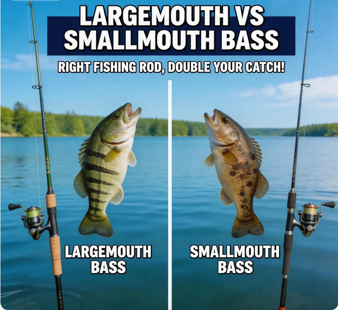 Largemouth vs Smallmouth Bass—Right Fishing Rod, Double Your Catch！