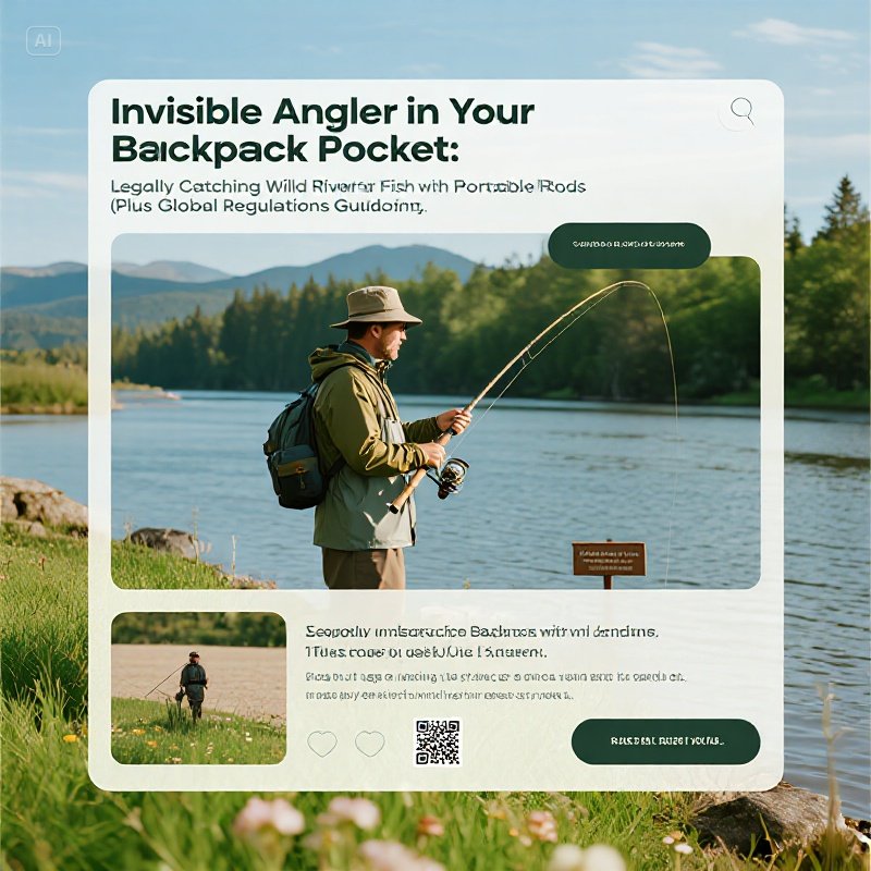  Legally Catching Wild River Fish with Portable Rods 
