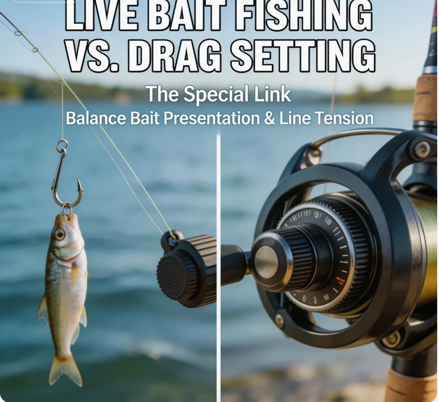 Live Bait fishing vs. Drag Setting A Special Link