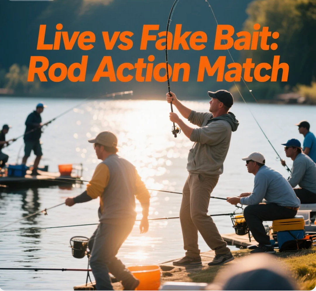 Live vs Fake Bait Rod Action Match