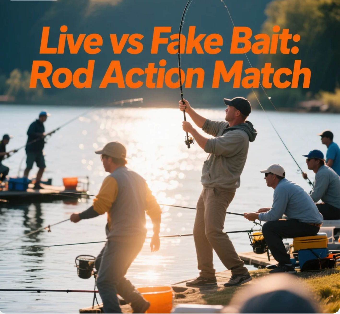 Live vs Fake Bait Rod Action Match
