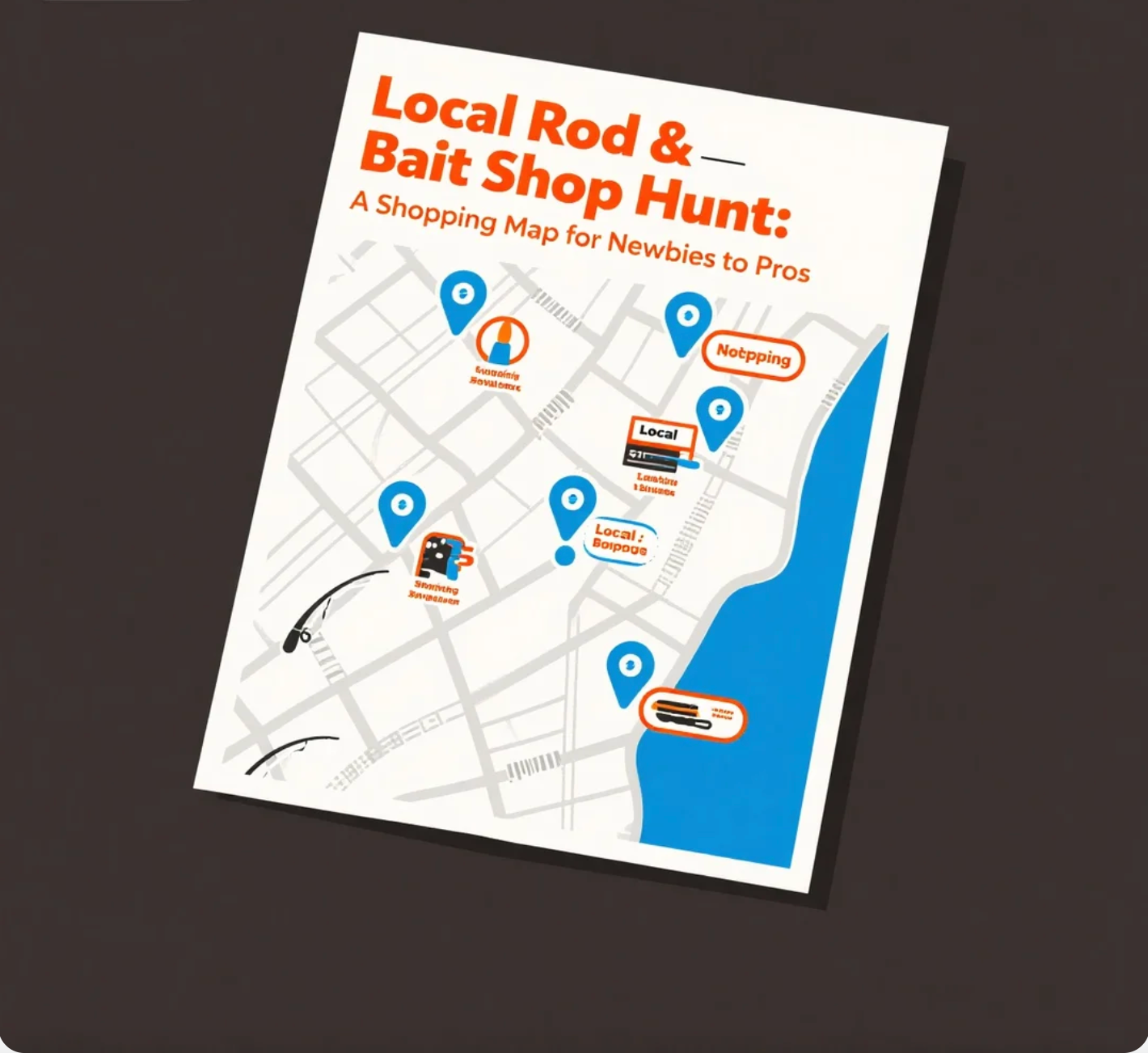 Map Rod Location Local Rod & Bait Shop Hunt: A Shopping Map for Newbies to Pros ...