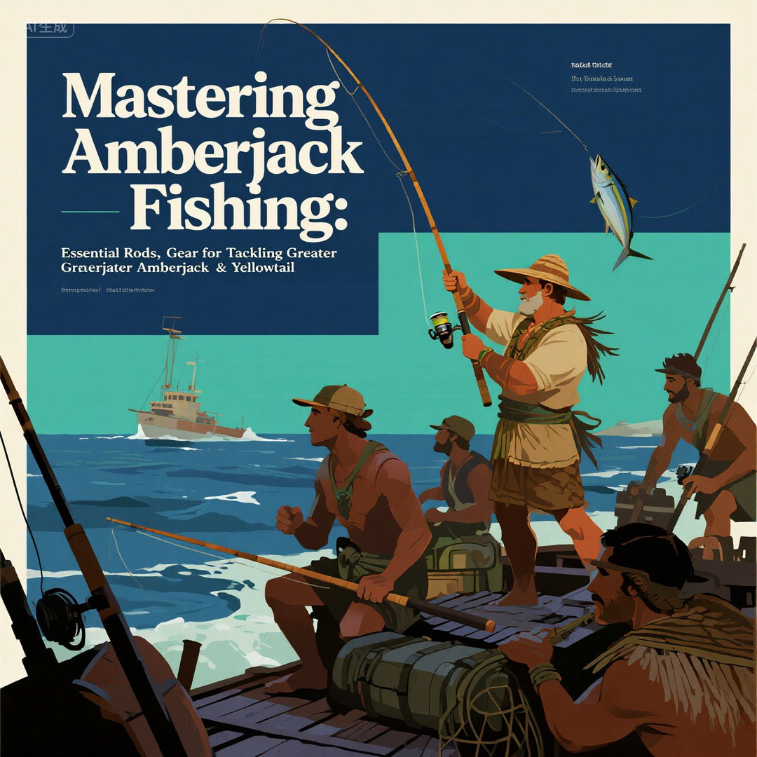 fishing rod and reel for Mastering Amberjack Fishing