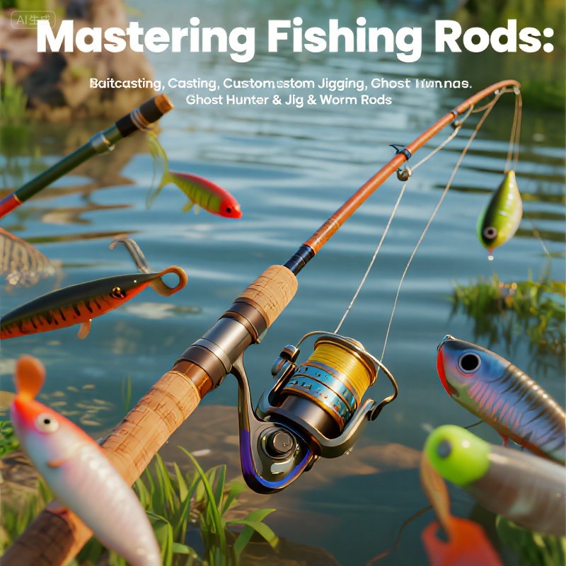 Mastering Fishing Rods:Baitcasting,Casting,Custom Jigging,Ghost Hunter&Jig&Worm Rods