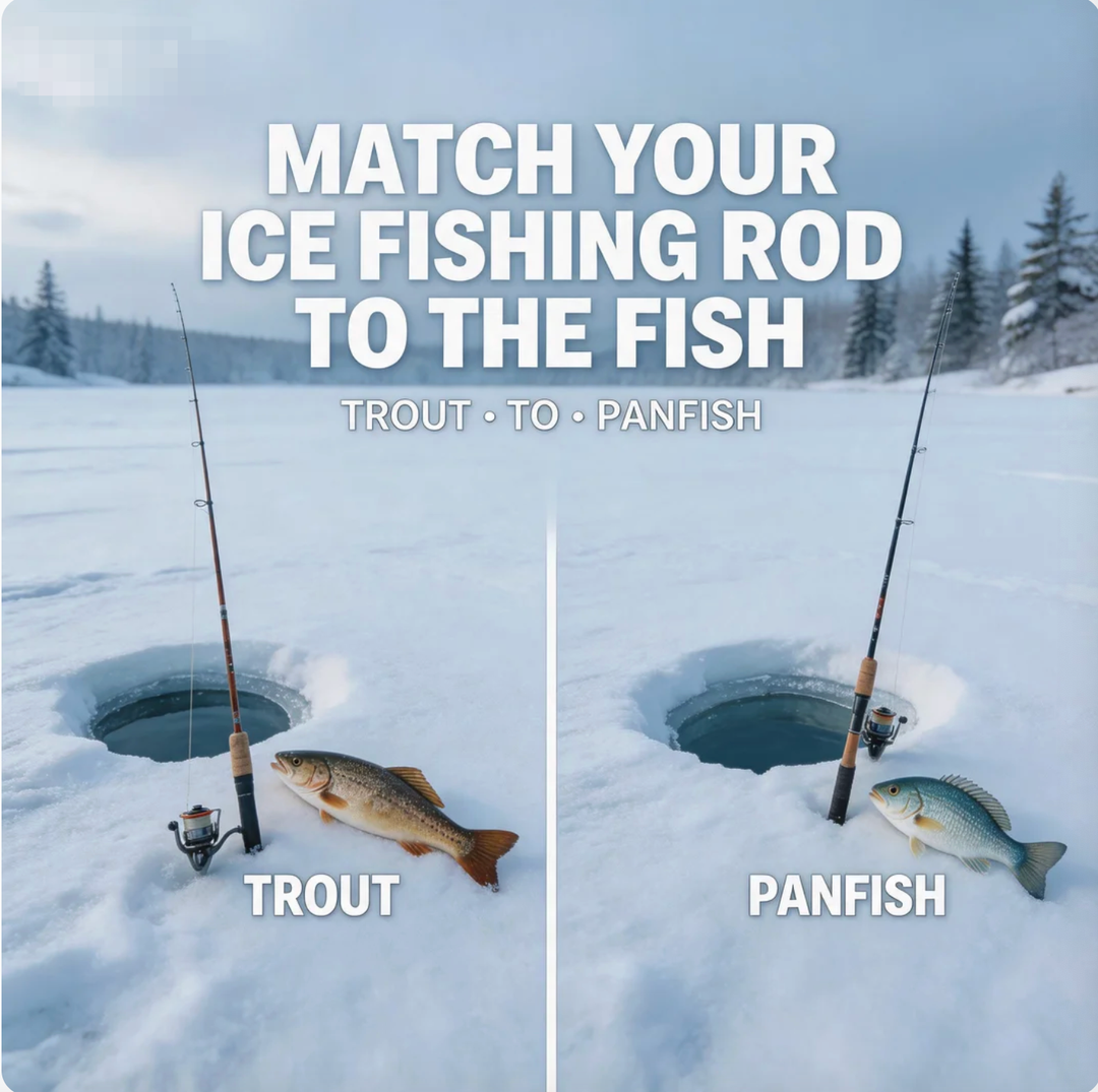 Match Your Ice Fishing Rod to the Fish Trout to Panfish
