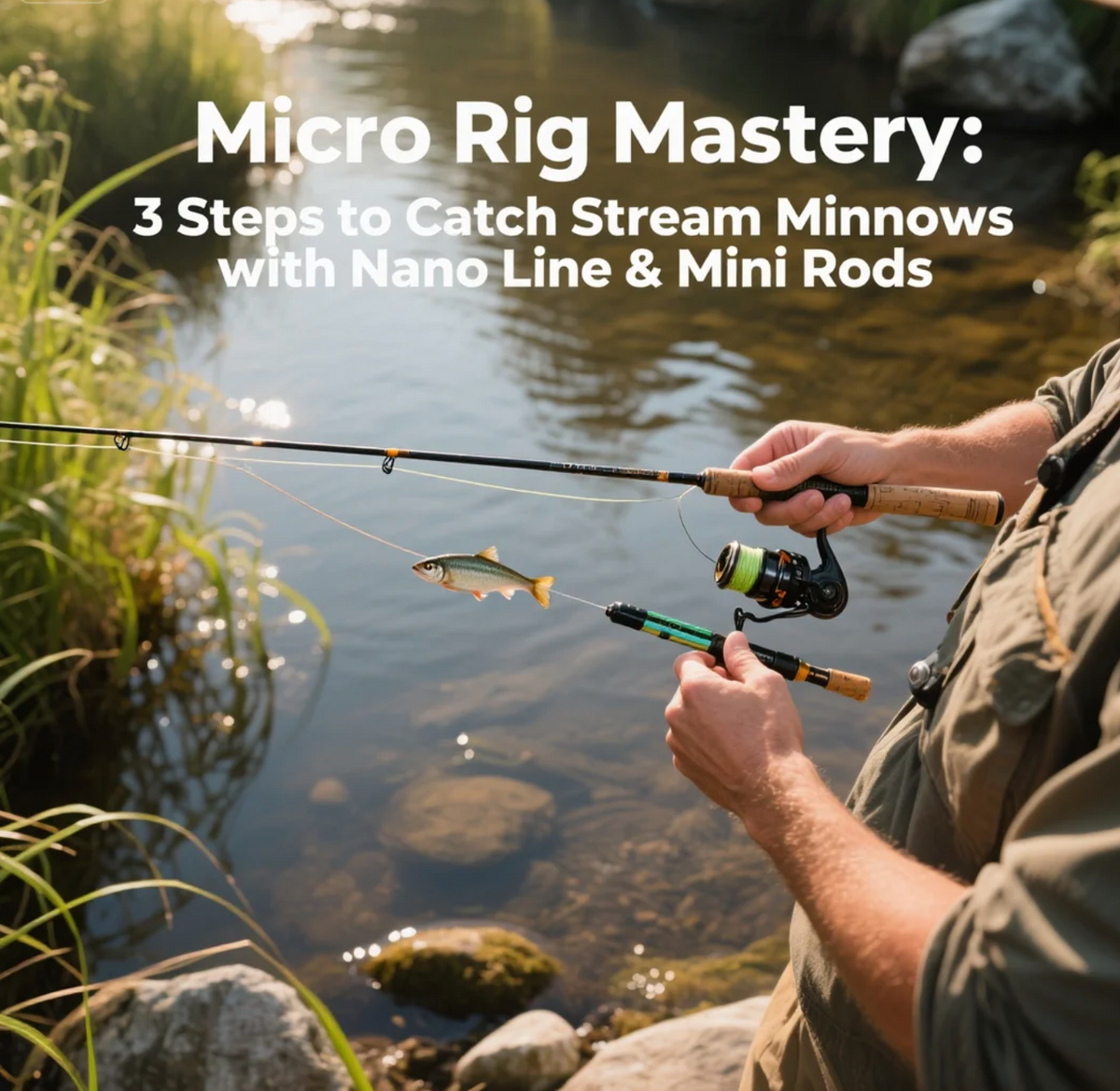 Custom Micro Rig Micro Rig Mastery:3 Steps to Catch Stream Minnows with Nano Line&Mini ...