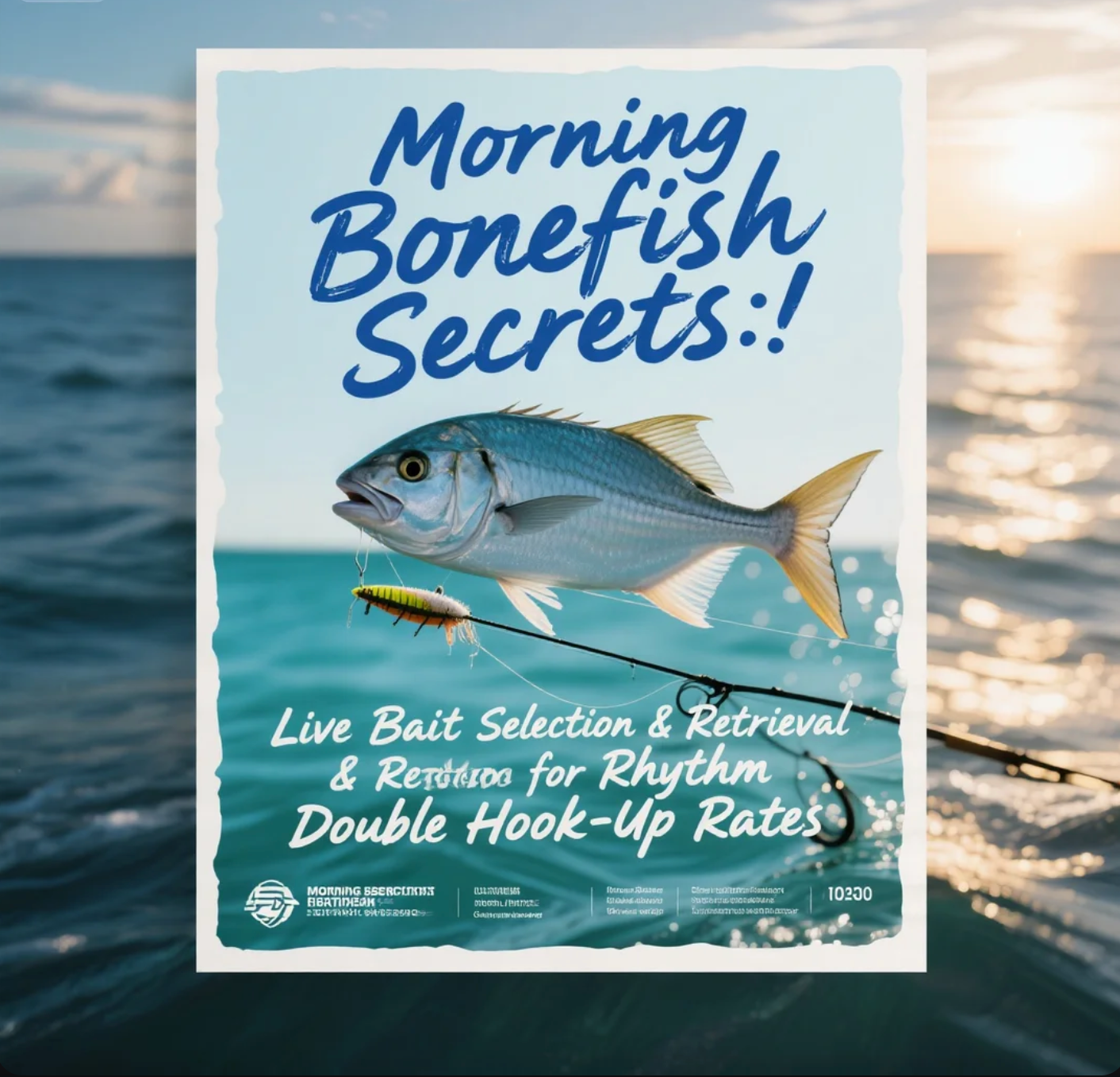 Morning Bonefish Secrets Live Bait Selection & Retrieval Rhythm for Double Hook - Up Rates