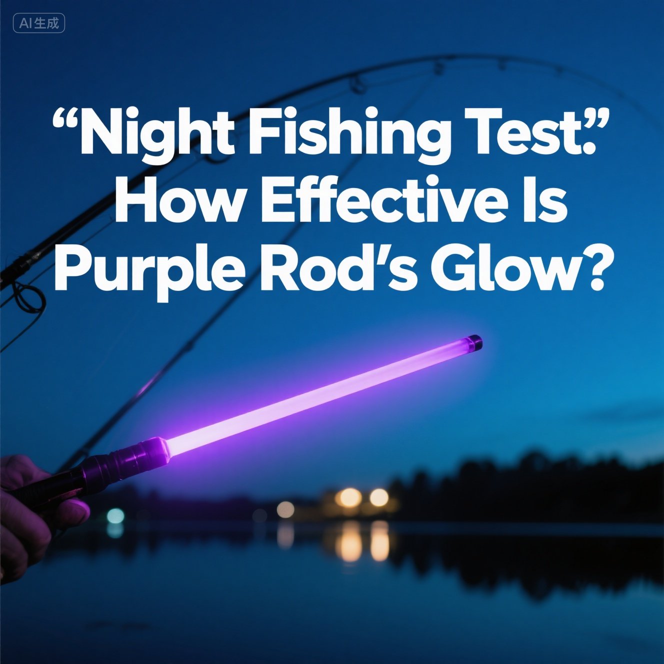 Night Fishing Test How Effective Is Purple Rod’s Glow?
