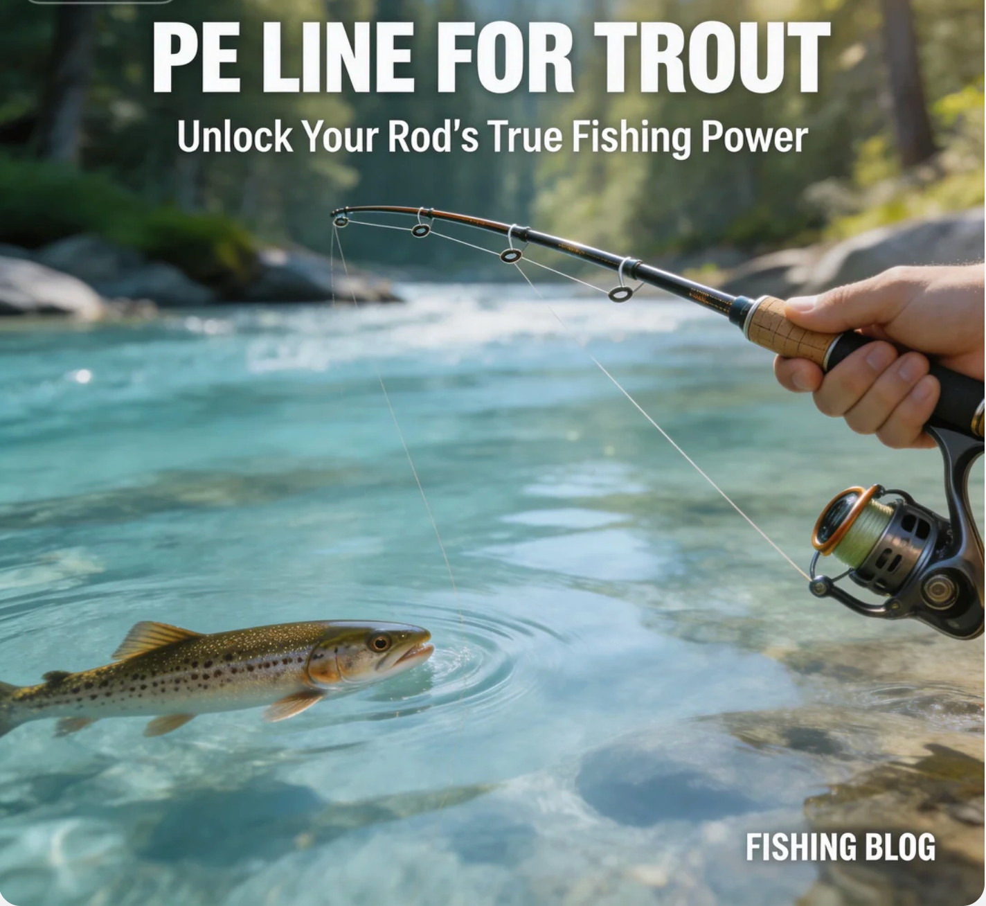 PE Line for Trout Right trout fishing  Rod Unlocks Its Power