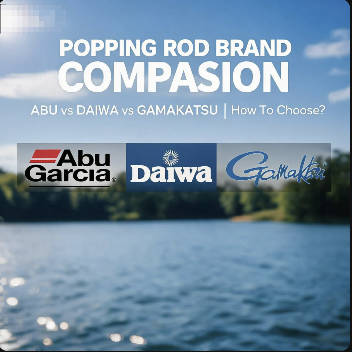 Popping Rod Brand Comparison ABUDaiwaGamakatsu How to Choose