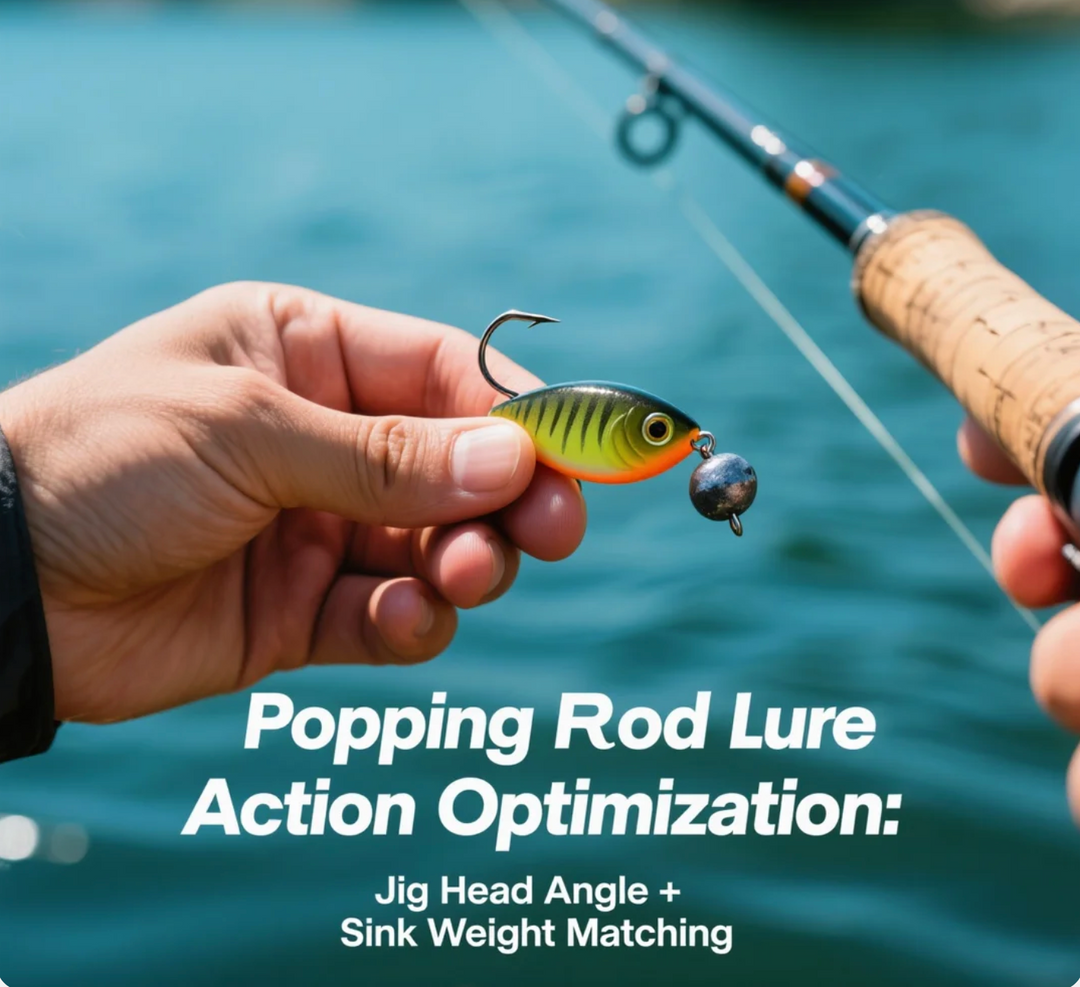 Popping Rod Lure Action Optimization Jig Head Angle + Sink Weight Matching