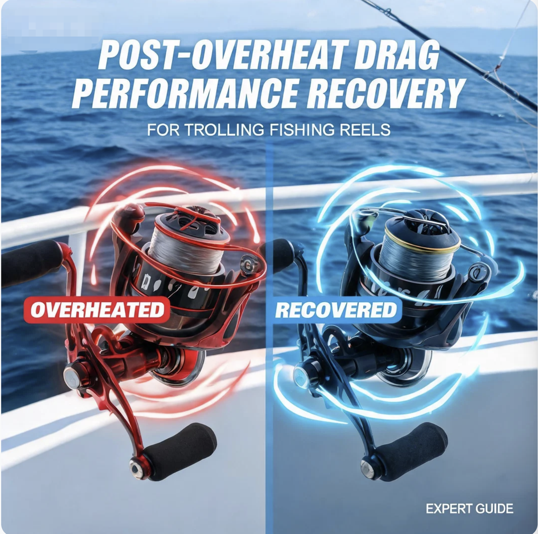 Post-Overheat Drag Performance Recovery for trolling fishing reels