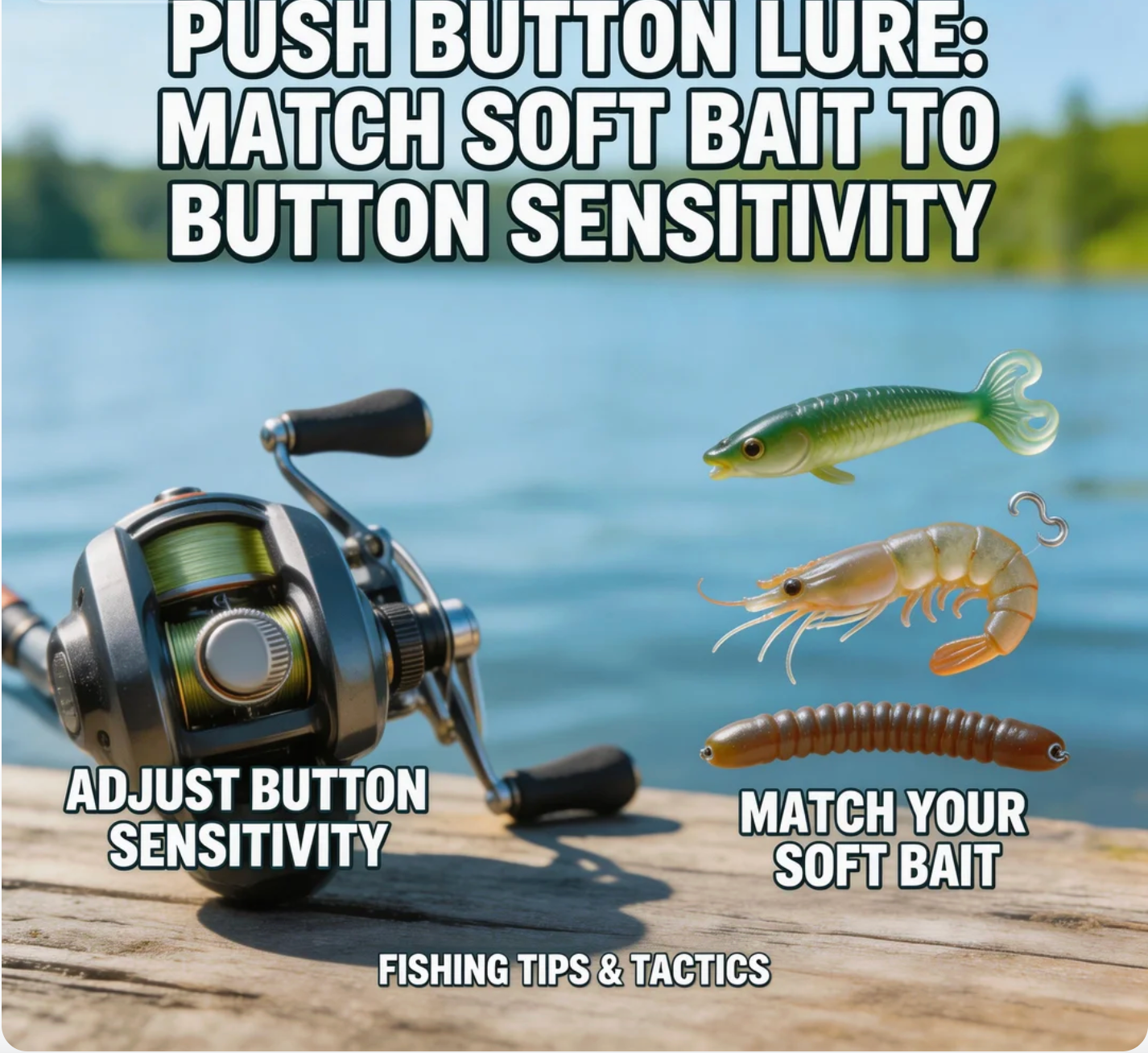 Push Button Lure Match Soft Bait to Button Sensitivity