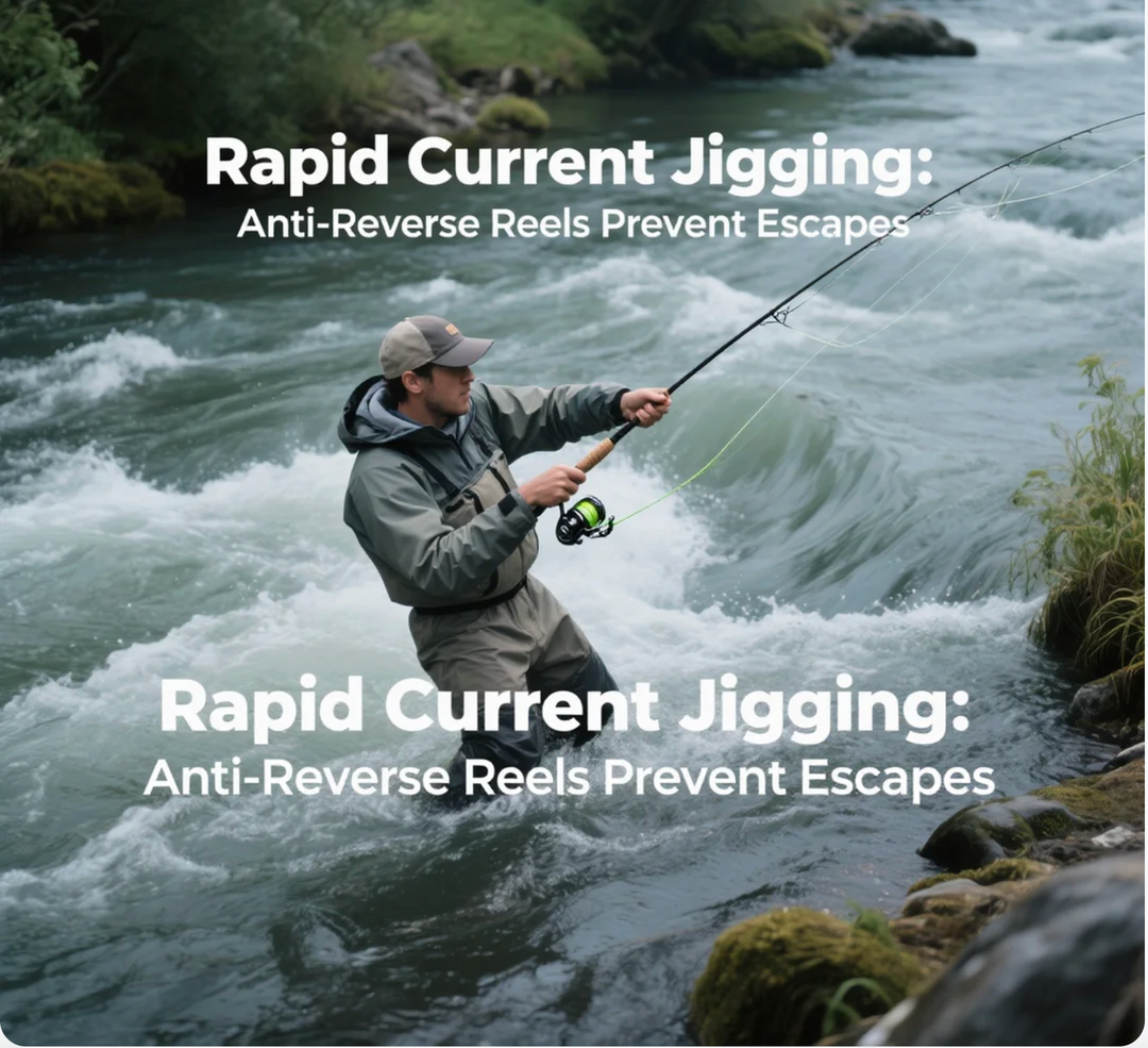 Rapid Current Jigging Anti - Reverse Reels Prevent Escapes