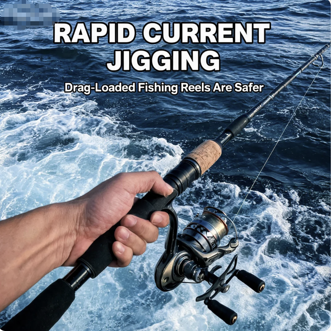 Rapid Current Jigging: Drag - Loaded Fishing Reels Are Safer