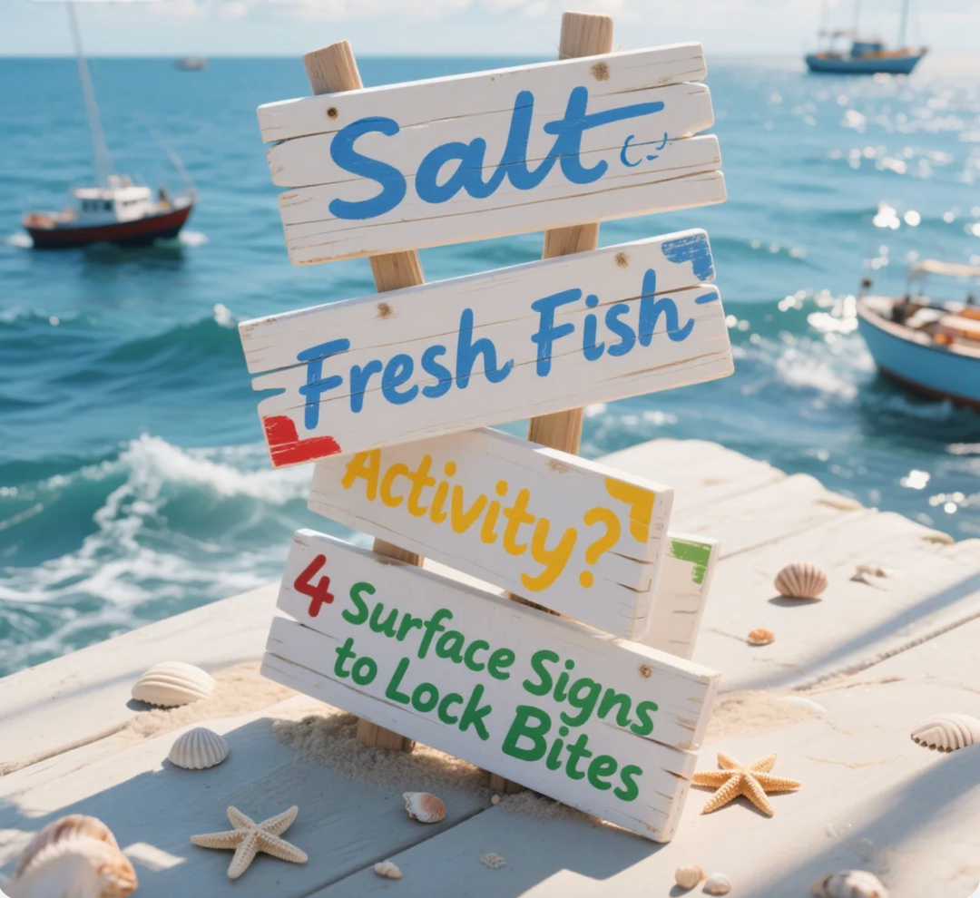 Salt/Fresh Fish Activity? 4 Surface Signs to Lock Bites