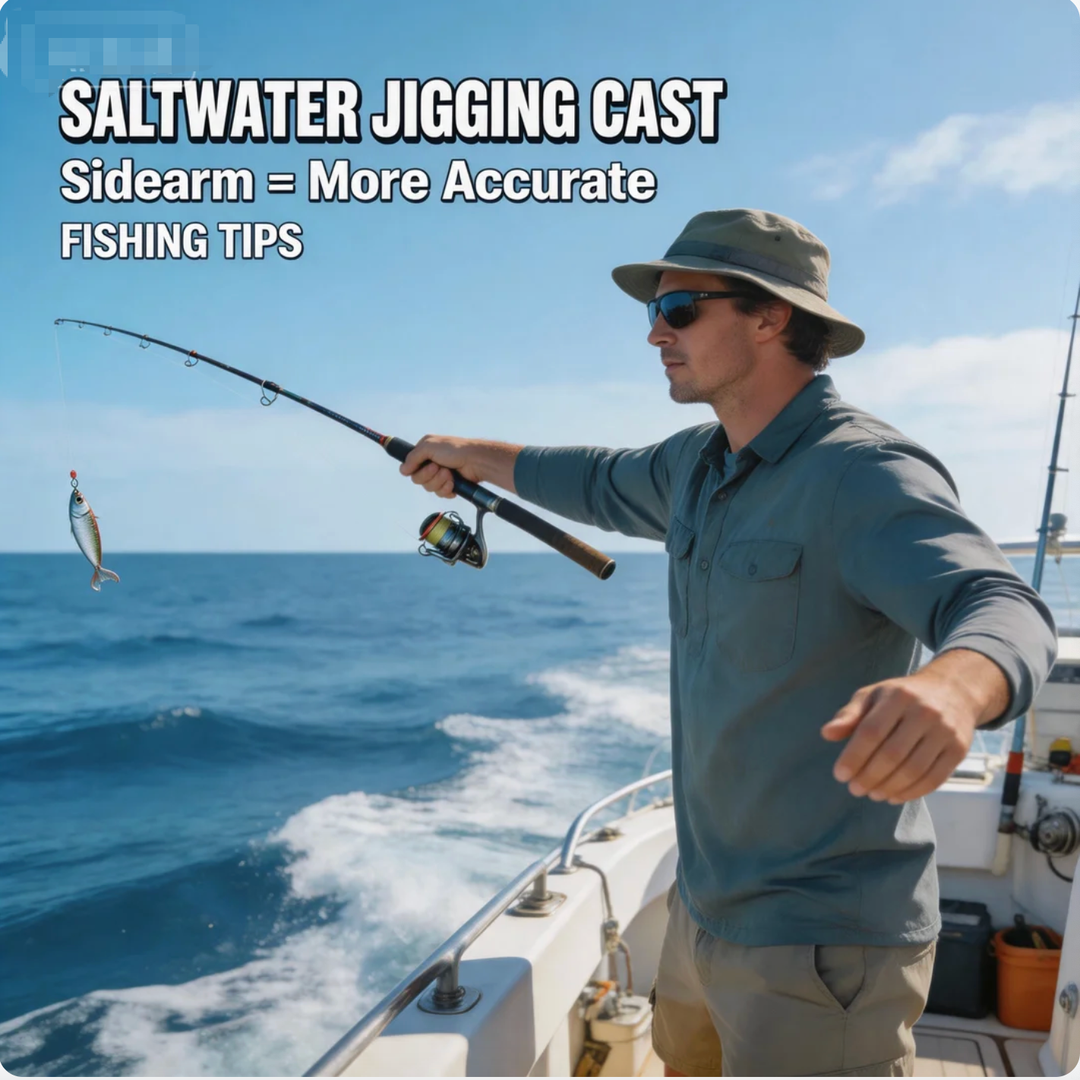 Saltwater Jigging Cast Sidearm More Accurate