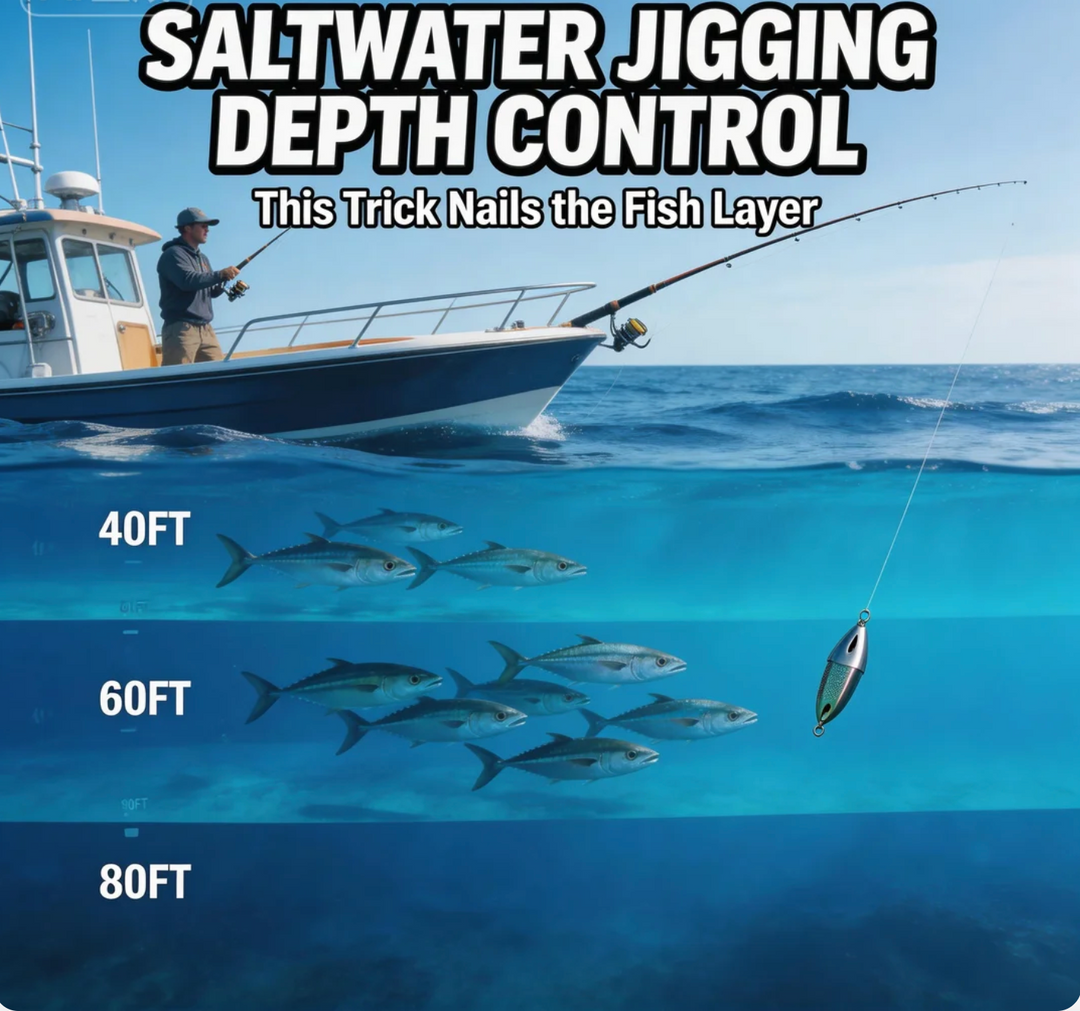 Saltwater Jigging Depth Control This Trick Nails the Fish Layer