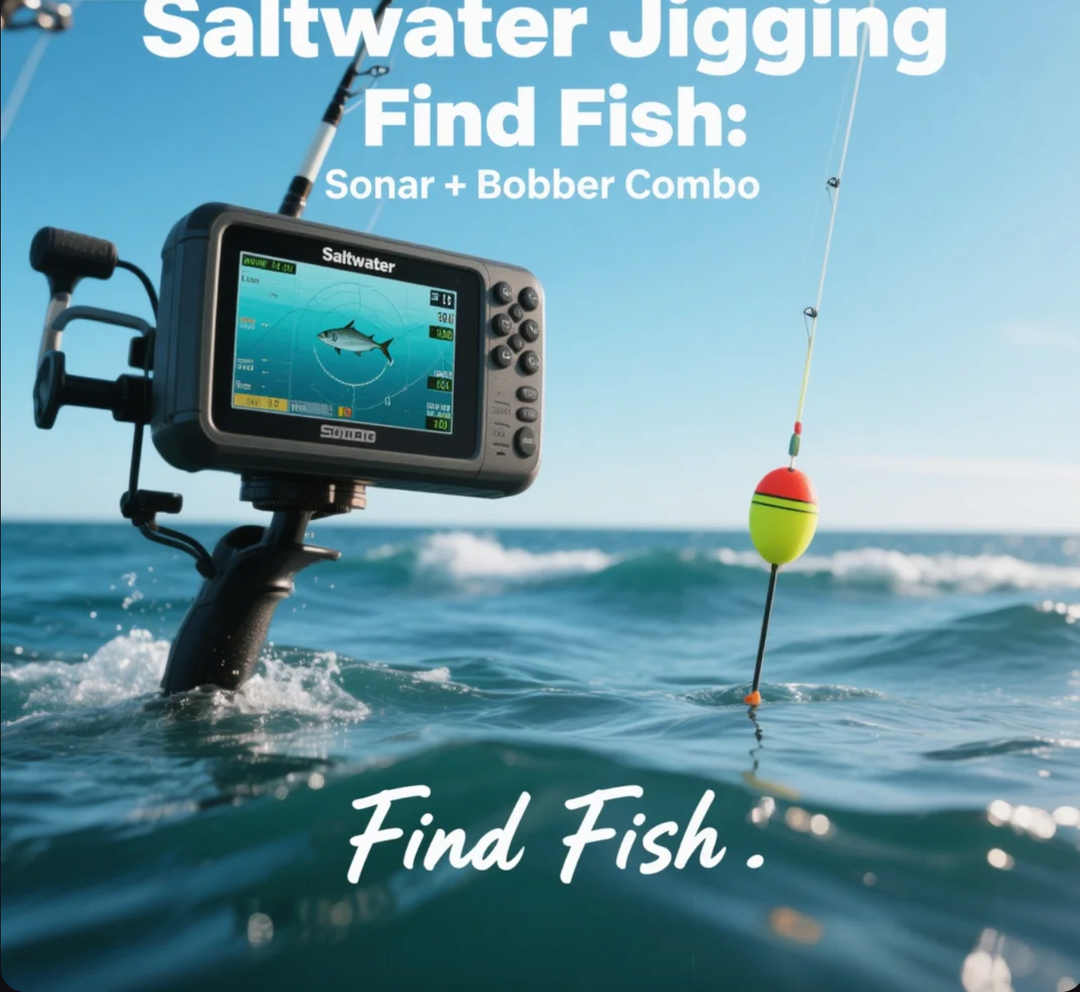 Saltwater Jigging Find Fish Sonar + Bobber Combo