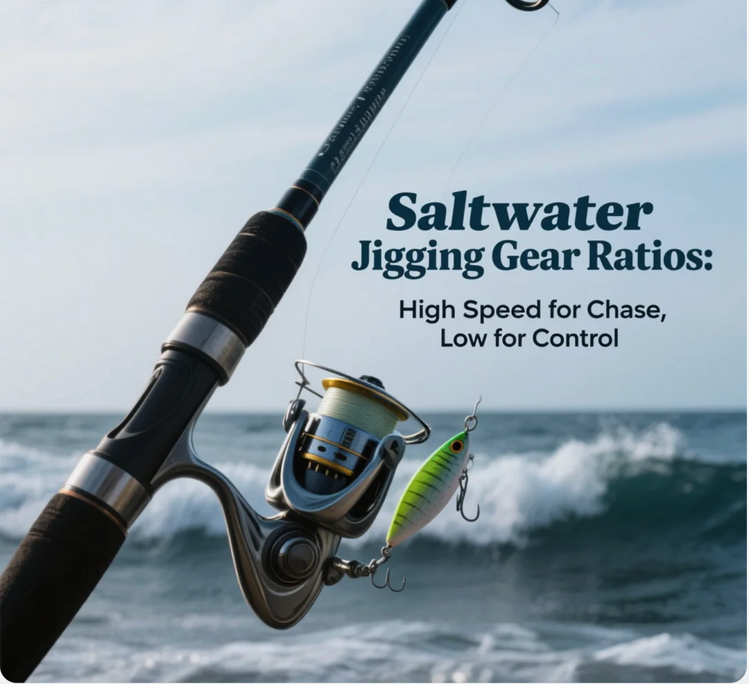 Saltwater Jigging Gear Ratios High Speed for Chase, Low for Control