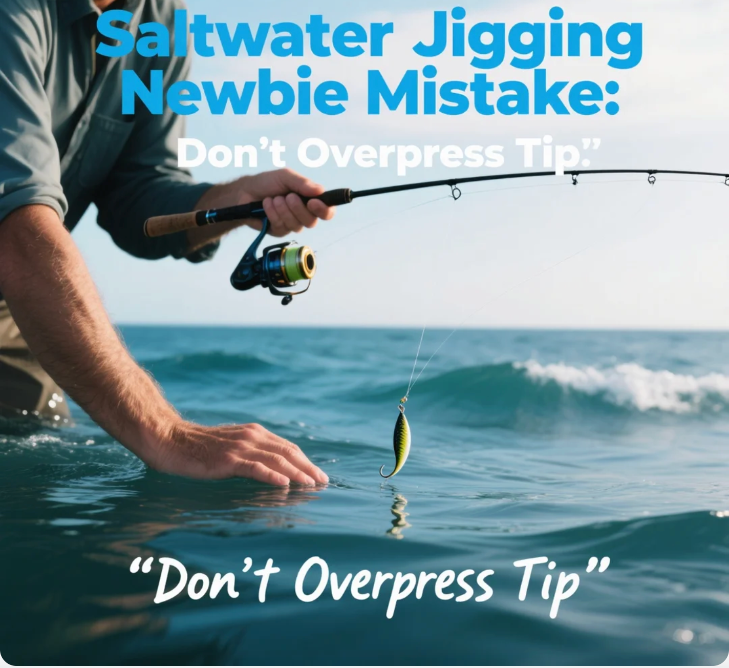 Saltwater Jigging Newbie Mistake: Don’t Overpress Tip