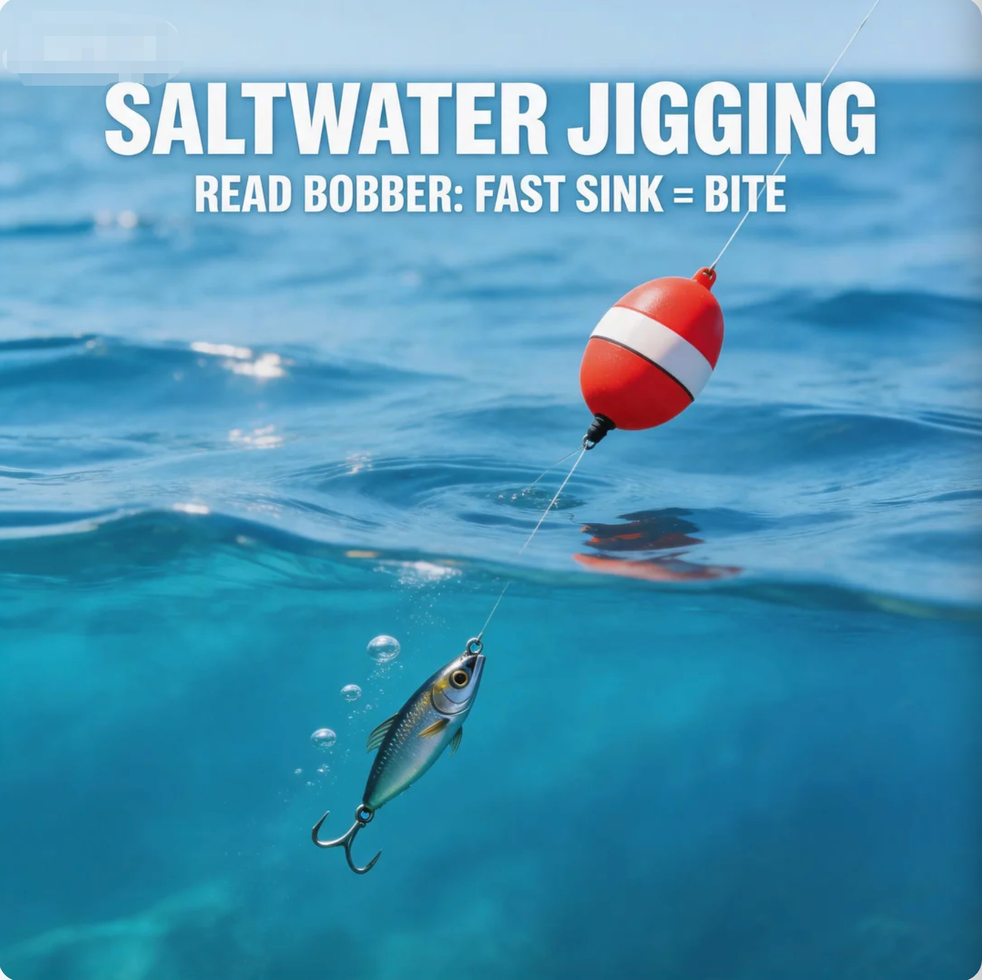 Saltwater Jigging Read Bobber: Fast Sink = Bite