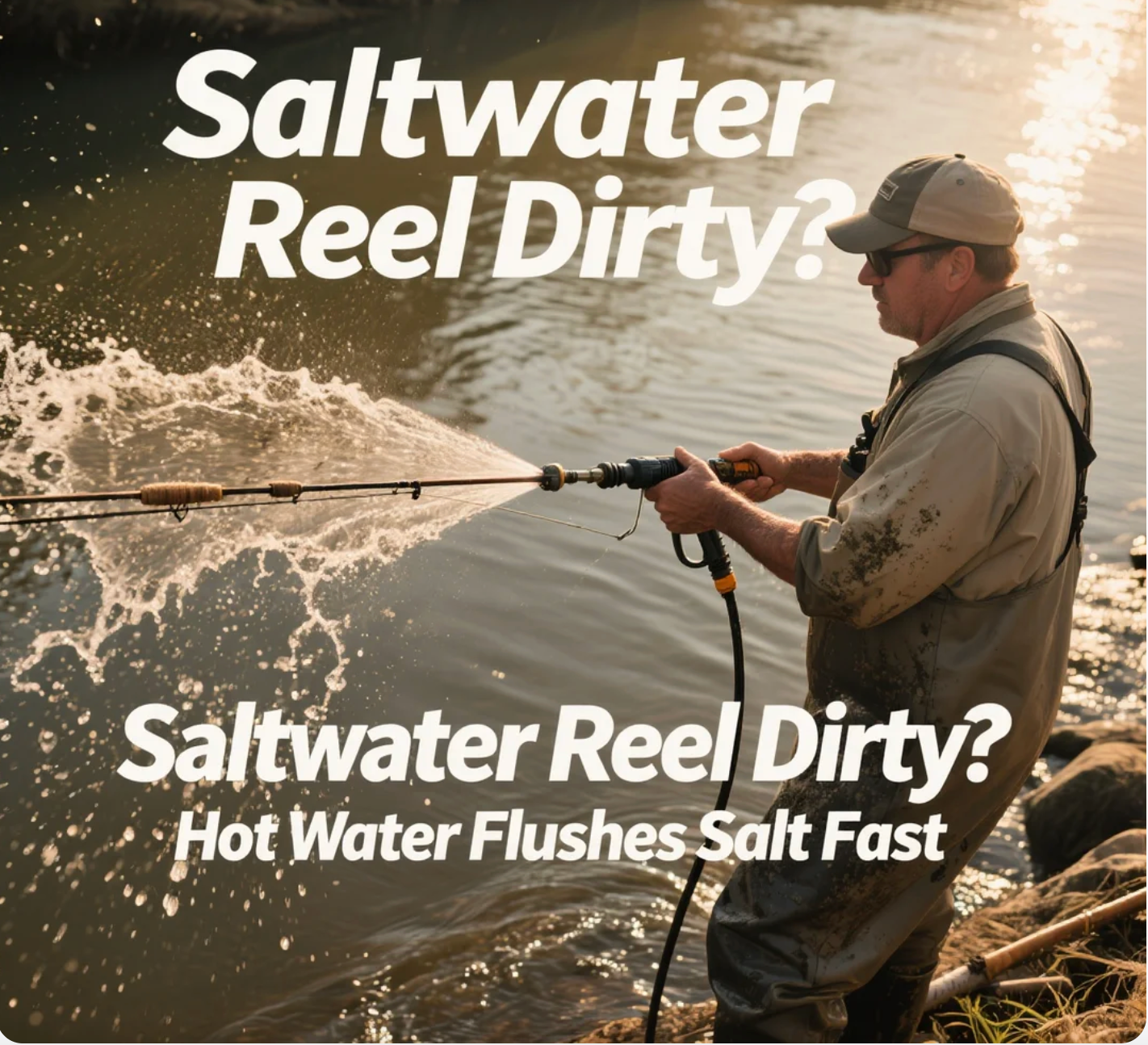Saltwater Reel Dirty? Hot Water Flushes Salt Fast