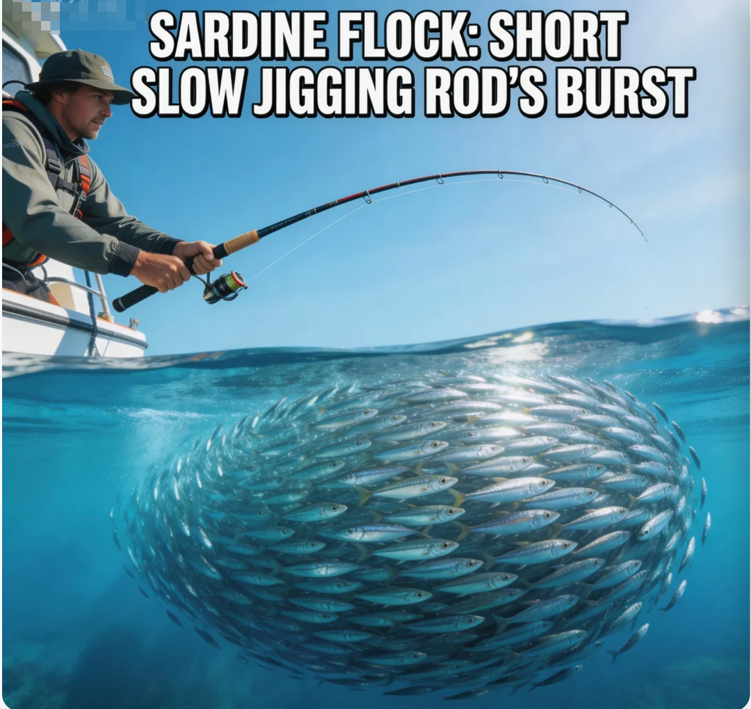 Sardine flock Short slow jigging rod’s burst