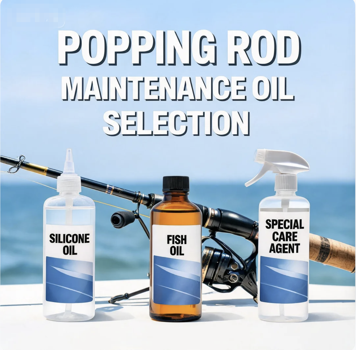 Popping Rod Maintenance Oil Selection: Silicone Oil/Fish Oil/Special Care Agent