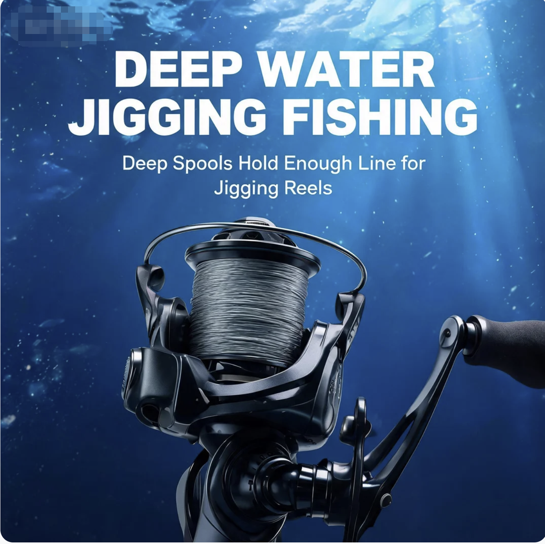 Deep Water Jigging Fishing: Deep Spools Hold Enough Line for the jigging reels